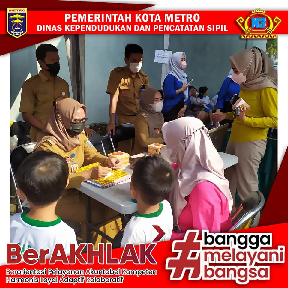 Pelayanan Administrasi Kependudukan Kartu Identitas Anak (KIA) dan Akta Kelahiran dalam rangka Peringatan Hari Anak Nasional 2022
