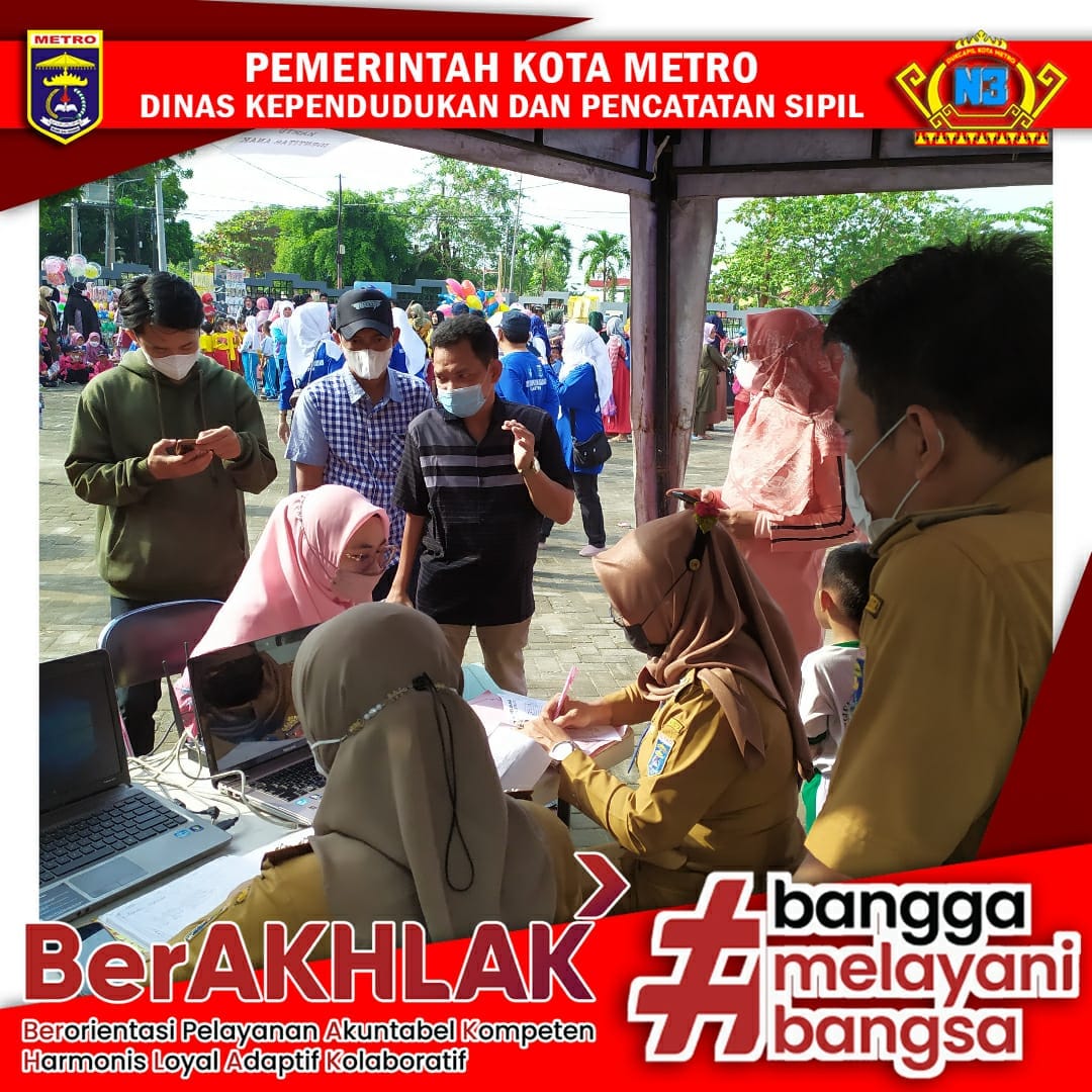Pelayanan Administrasi Kependudukan Kartu Identitas Anak (KIA) dan Akta Kelahiran dalam rangka Peringatan Hari Anak Nasional 2022
