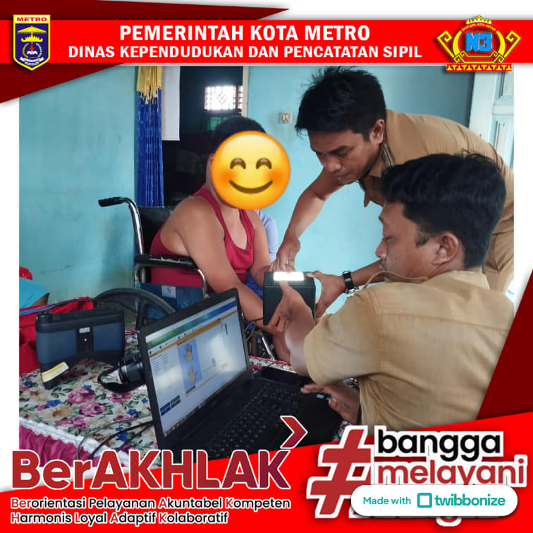 Jemput Bola Pelayanan Perekaman KTP Khusus Disabilitas