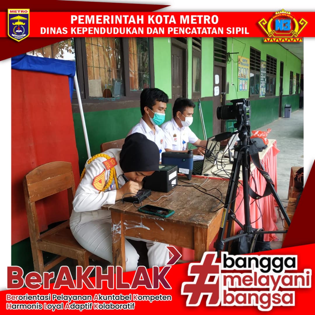 Perekaman KTP-el Keliling ke Sekolah se Kota Metro