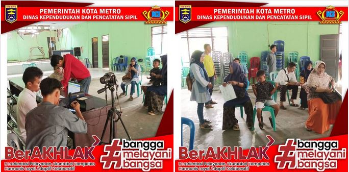 Perekaman KTP-el Keliling dan Pembuatan IKD ke Kelurahan se Kota Metro
