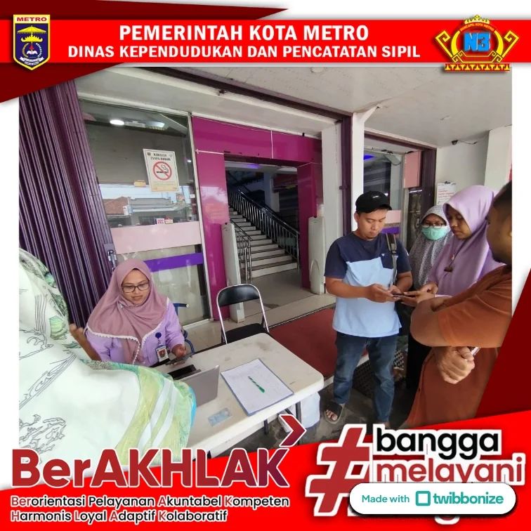 Jemput Bola Pelayanan IKD di PB SWALAYAN KOTA METRO