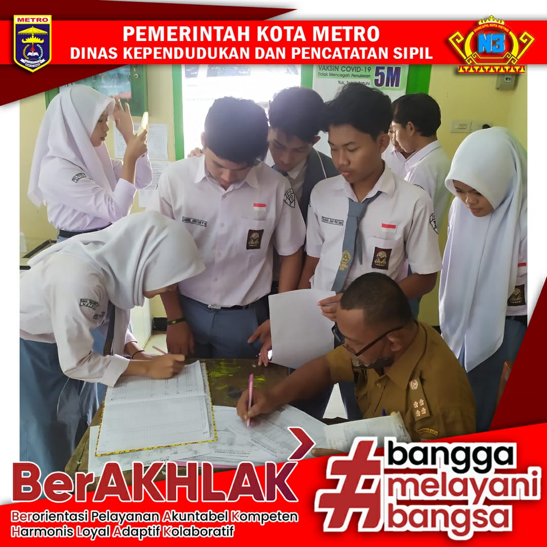 Perekaman KTP-el Keliling ke Sekolah se Kota Metro