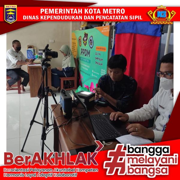 Perekaman KTP-el Keliling Sekolah se Kota Metro