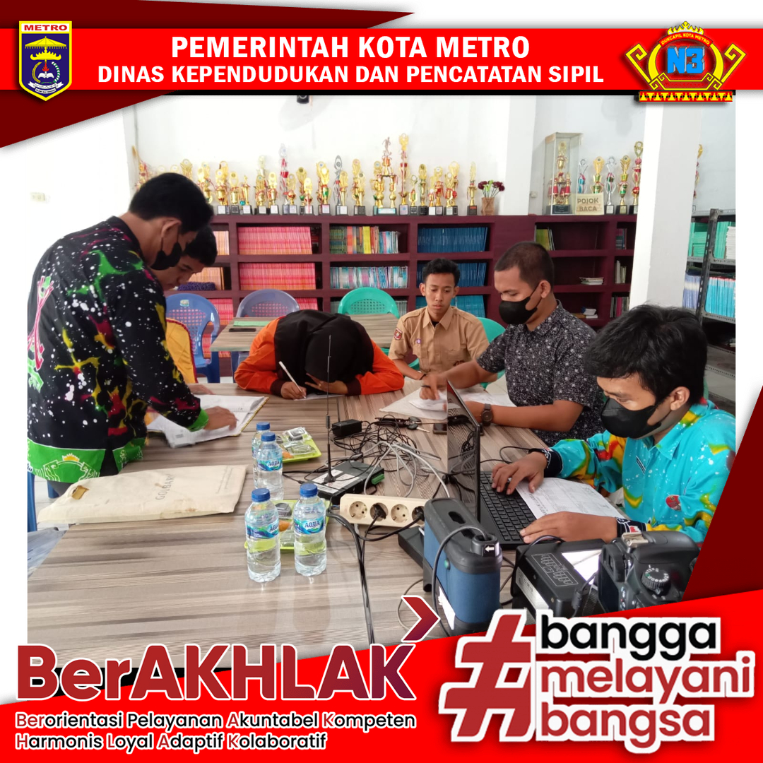 Perekaman KTP-el Keliling Sekolah se Kota Metro